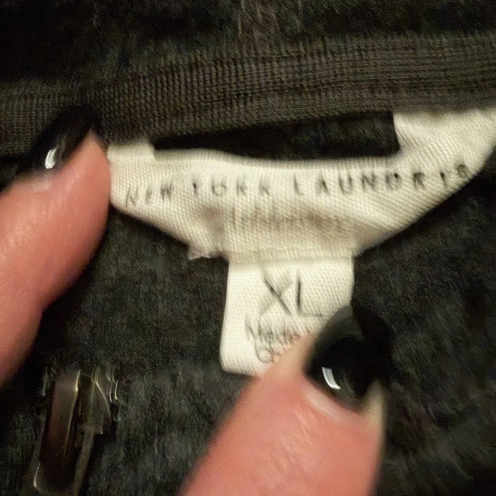 New York Laundry Charcoal Zip-Up Hoodie - Picture 2 of 2